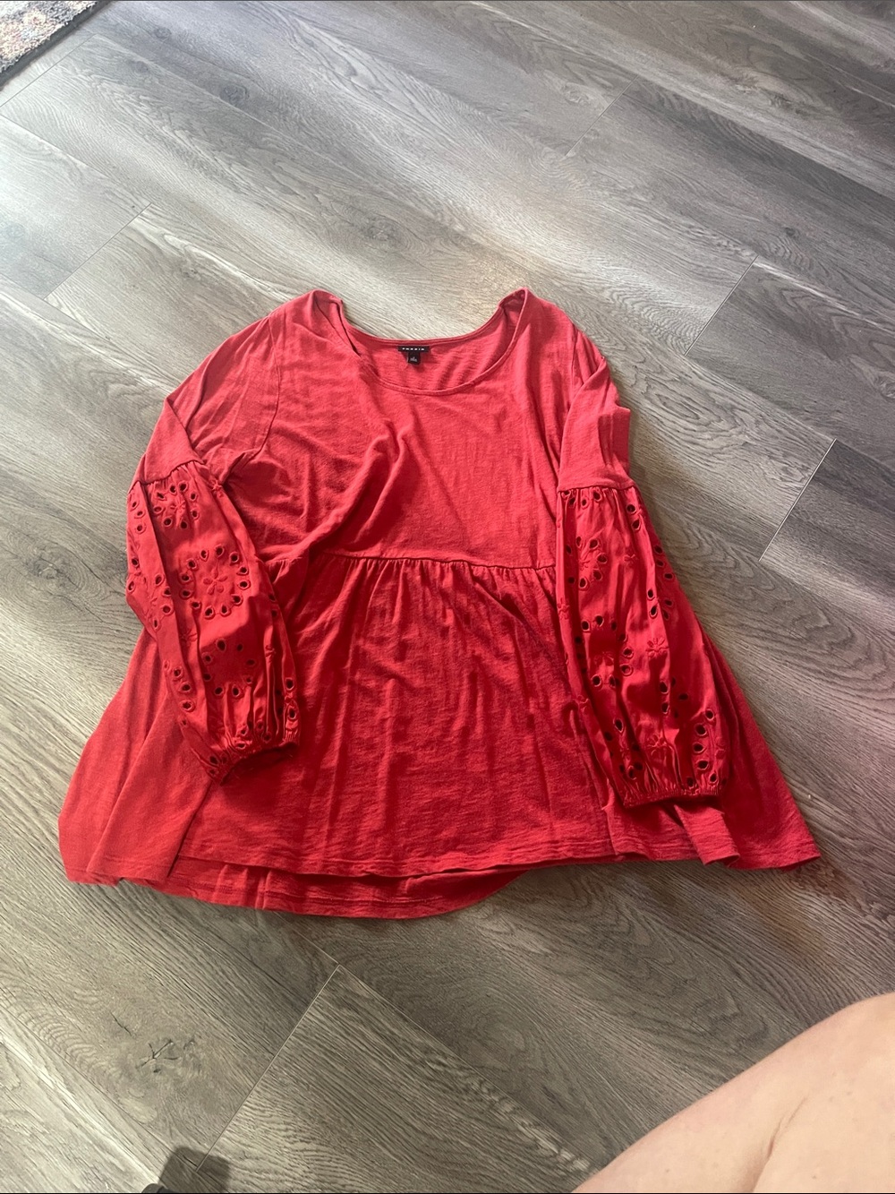 torrid Red Scoop Neck Top